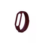 Mi Band 5-6 Için Silikon Kordon Bordo