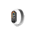 Mi Band 8 ile Uyumlu Naylon Örgü İşlemeli Hasır Spor Kordon Seashell