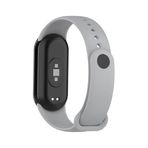 Mi Band 8 , Mi Band 9 ve Mi Band 10 ile Uyumlu Kordon Spor Jel Silikon Kayış - Gri