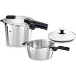 Mi-Ça Home Fissler Vitaquick Premium 6+3,5lt Düdüklü Tencere - 51R-Turuncu - 1 L
