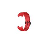 Mi Watch Lite Kordon Akıllı Saat Bileklik Kordonu Silikon Kayış Kordon + Ppma Nano Ekran Koruyucu Kırmızı
