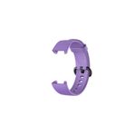 Mi Watch Lite Kordon Akıllı Saat Bileklik Kordonu Silikon Kayış Kordon + Ppma Nano Ekran Koruyucu Lila