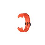 Mi Watch Lite Kordon Akıllı Saat Bileklik Kordonu Silikon Kayış Kordon + Ppma Nano Ekran Koruyucu Turuncu