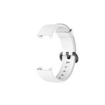 Mi Watch Lite Uyumlu Kordon Akıllı Saat Bileklik Kordonu Silikon Kayış Kordon Ppma Ekran Koruyucu Beyaz