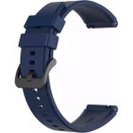Mi7a Huawei Gt / Gt2 / Gt2 Pro / Gt3 - Honor Magic Watch 2 46MM Samsung Gear Watch 46MM Silikon Kordon Kayış - Lacivert