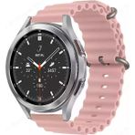 Mi7a Huawei Watch Gt / Gt2 / Gt2 Pro / Gt3 / Gt3 Pro - Honor Magic Watch 2 46MM - Samsung Gear Watch 46MM Silikon Kordon Kayış - Açık Pembe