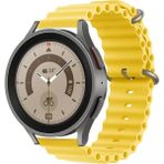 Mi7a Huawei Watch Gt / Gt2 / Gt2 Pro / Gt3 / Gt3 Pro - Honor Magic Watch 2 46MM - Samsung Gear Watch 46MM Silikon Kordon Kayış - Sarı