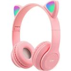 Mi7a Kablosuz Bluetooth Kulaküstü Rgb Kedi Desenli Kulaklık P47M - standart