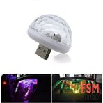 Mi7a Otomobil Bilgisayar Mikrofon Telefon Tv LED USB Müziğe Duyarlı Dısko Topu