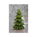 Mia Candela 2 Li Yılbaşı Çam Ağacı Mum Simli ( Noel Yeniyıl Christmas Konsept) - Yeşil - 2 Adet