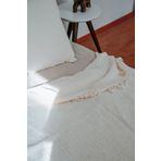 Mia Home & Baby Tek Kişilik Krem 4 Kat Muslin Yatak Örtüsü - Pike