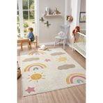Mia Home&Living Yumuşak Dokuma Halı Gökyüzü Temalı Leke Tutmaz Bebek Odası Çocuk Odası Genç Odası Halısı Sky