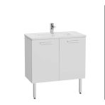 Mia Kapaklı 80 Cm Beyaz Alt Banyo Dolabı +Lavabo
