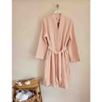Mia Mina Home & Baby 4 Kat Müslin %100 Pamuk Kimono Model Bornoz / Sabahlık - Açık Pembe - XL