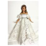 MIA WARDROBE OYUNCAK BEBEKLER İÇİN DANTEL GELİNLİK