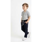 MiaBaby Kabartma Çizgili Gömlek 2li Takım - 9 - 10 Yaş - Taş