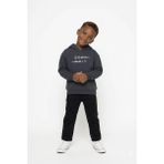 MiaBaby Kapşonlu Kanguru Sweat - Füme