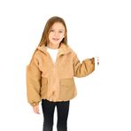 miababy Unisex Welsfot Peluş Mont KAHVERENGİ 4-5Y