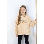 MiaBaby Unisex Welsoft Kapşonlu Sweat - 5 - 6 Yaş - Bej