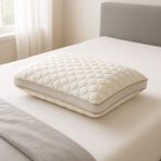 Miabella Home %100 Visco Yastık Ortopedik Yastık Boyun Yastığı Boyun Düzleşmesi Yastığı Boyun Destekli Ortopedik Yastık - 40 × 60 × 15 cm - Beyaz