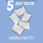 Miabella Home 5 Adet Antialerjik Slikon Yastık 50x70 1000gr