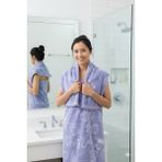 Miabella Home Büyük Banyo Havlusu %100 Pamuk Hızlı Kuruyan Vücut Havlusu Peştemal - Mor - 70 x 150 cm