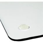 Miabella Home Cam Kesme Tahtası, Büyük Boy Kesme Tahtası, Kenarları Oval Sunumluk, Antibakteriyel 25X35 cm - 1 lt