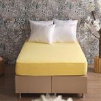 Miabella Home Gold Luxury Çift Kişilik Lastikli Penye Çarşaf 13746 - 160 x 200 - Sarı