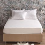 Miabella Home Gold Luxury Tek Kişilik Lastikli Penye Çarşaf 13745 - 100 x 200 - Beyaz