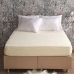 Miabella Home Gold Luxury Tek Kişilik Lastikli Penye Çarşaf 13745 - 100 x 200 - Krem