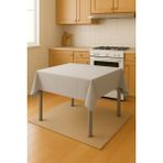 Miabella Home Mr.stock Kadife Masa Örtüsü 140X140 cm 10796 - 140 x 140 cm - Gri