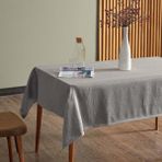 Miabella Home Mr.stock Keten Masa Örtüsü 140X180 cm 12987 - 140 x 180 cm - Gri