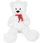 Miajima Büyük Boy Iri Cüsseli Kocaman Salaş Puffy Peluş Ayı 1.5 Metre (150 Cm) - 010 - Beyaz