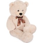 Miajima Büyük Boy Iri Cüsseli Kocaman Salaş Puffy Peluş Ayı 1.5 Metre (150 Cm) - Kahverengi