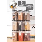 Miami Home 9 x 1700 ml Oval Erzak Saklama Kabı