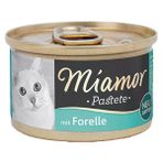 Miamor Pastete Alabalıklı Tahılsız Konserve Kedi Maması - 1 Adet 85 Gr