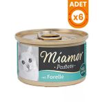 Miamor Pastete Alabalıklı Tahılsız Konserve Kedi Maması - 6 Adet 85 Gr