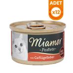 Miamor Pastete Ciğerli Tahılsız Konserve Kedi Maması - 12 Adet 85 Gr