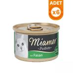 Miamor Pastete Sülünlü Tahılsız Konserve Kedi Maması - 6 Adet 85 Gr