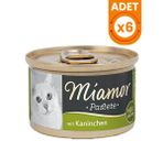 Miamor Pastete Tavşanlı Tahılsız Konserve Kedi Maması - 6 Adet 85 Gr