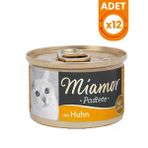Miamor Pastete Tavuklu Tahılsız Konserve Kedi Maması - 12 Adet 85 Gr