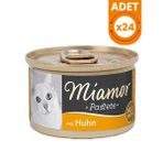 Miamor Pastete Tavuklu Tahılsız Konserve Kedi Maması - 24 Adet 85 Gr