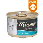 Miamor Pastete Ton Balıklı Tahılsız Konserve Kedi Maması - 12 Adet 85 Gr