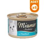 Miamor Pastete Ton Balıklı Tahılsız Konserve Kedi Maması - 6 Adet 85 Gr