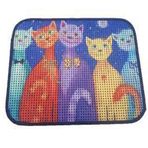 Miapet 60 x 45 cm Maske Elekli Desenli Kedi Tuvalet Önü Paspası