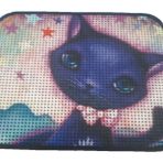 Miapet Elekli Desenli Mavi Kedi 60x45 cm Kedi Tuvalet Önü Paspası