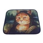 Miapet Elekli Desenli Mona 60x45 cm Kedi Tuvalet Önü Paspası