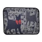 Miapet Elekli Desenli Patiler 60x45 cm Kedi Tuvalet Önü Paspası