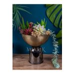 MIARIK DESIGN & DEKORASYON Dekoratıf Eskıtme Vazo Saksı Kase Buyuk Boy