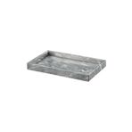 MIARIK DESIGN & DEKORASYON Gri Mermer Dikdortgen Tepsi 15 X 30 Cm